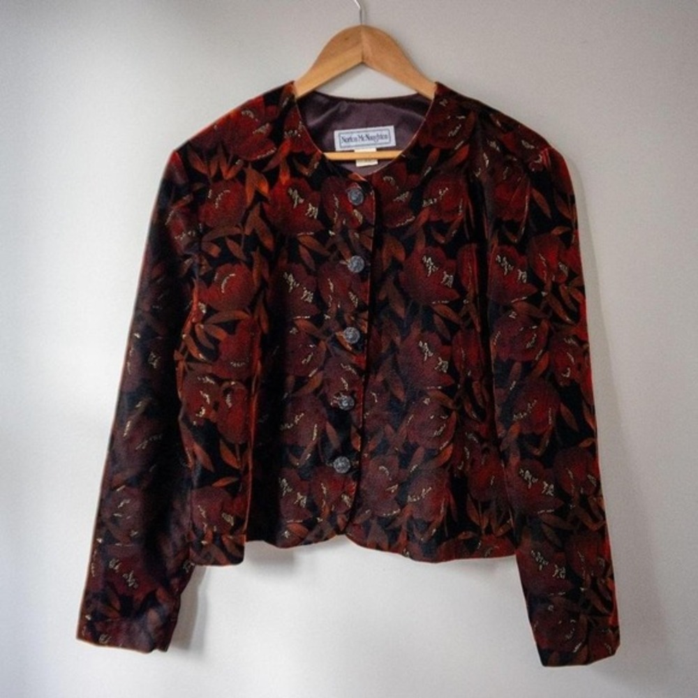 Vintage Norton McNaughton‎ Velvet Button-Down